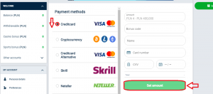 20Bet Méthodes de dépôt 1